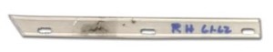 Hardtop Rear Window Side Molding Retainer Strip. RH 61-62