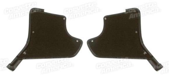 Kick Panels With Carpet. Black 63-64
