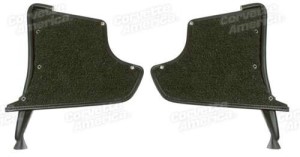 Kick Panels With Carpet. Green 65-67