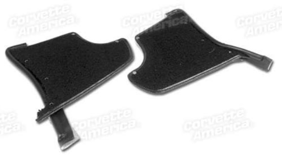 Kick Panels With Carpet. Black 65-67