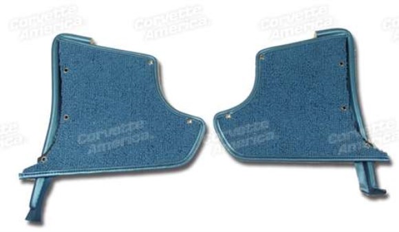 Kick Panels With Carpet. Bright Blue 65-67