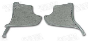 Kick Panels With Carpet. Silver 65-66