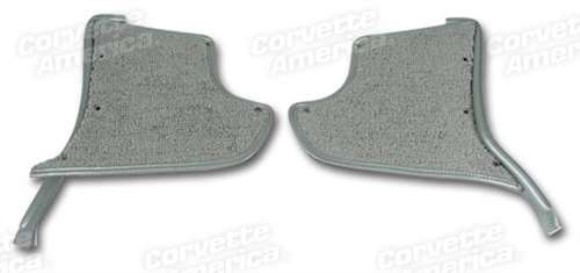 Kick Panels With Carpet. Silver 65-66