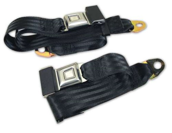 Seat Belts. Black Non-Retractable 68-96