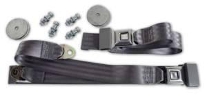 Seat Belts. Gray Non-Retractable 68-96
