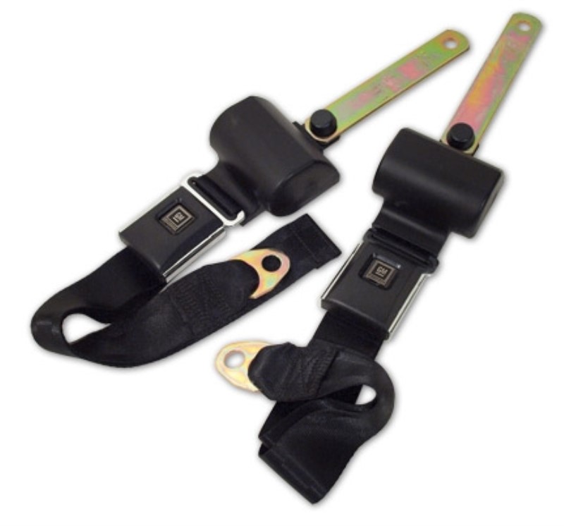 Seat Belts. OE Retractable Lap - Black 66-67 | Shop Seat Belts at ...