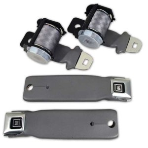 Seat Belts. Retractable Lap - Silver 72-77