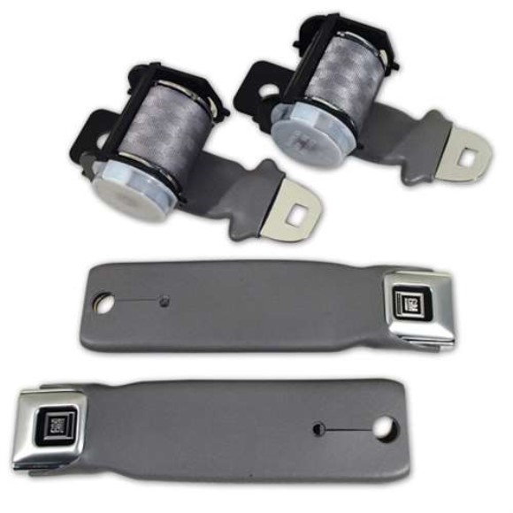 Seat Belts. Retractable Lap - Silver 72-77