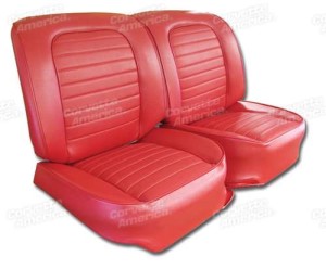 Vinyl Seat Covers. Red 59