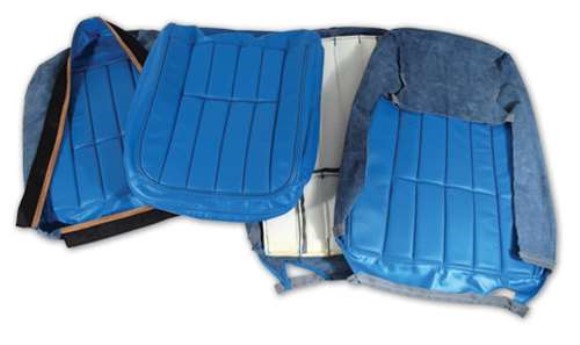 Leather Seat Covers. Bright Blue 68