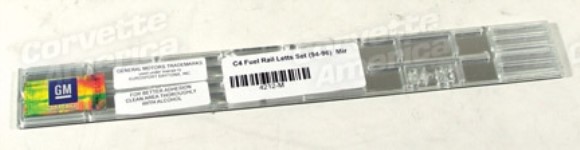 Letter Set. Fuel Rail Cover Chrome 94-96