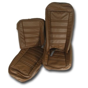 Leather Seat Covers. Dark Saddle 100%-Leather 73