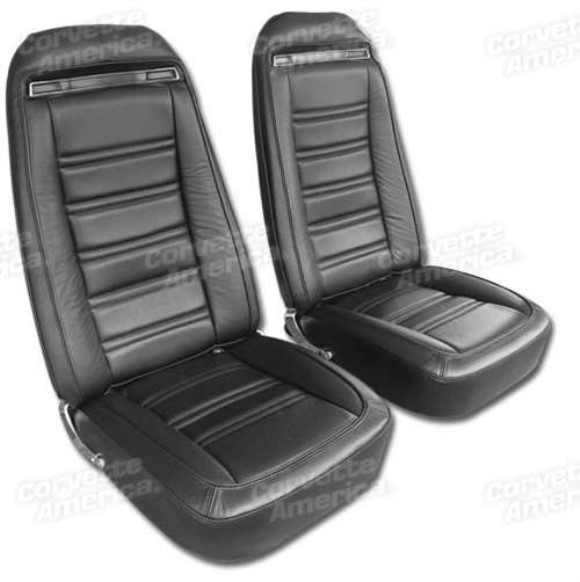 Leather Seat Covers. Black 100%-Leather 75
