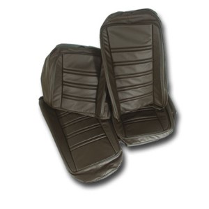 Leather Seat Covers. Dark Brown 100%-Leather 76-78