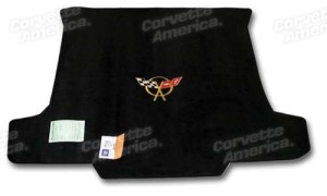 Cargo Mat. Black W/Gold Applique Convertible 98-04