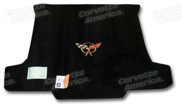 Cargo Mat. Black W/Gold Applique Convertible 98-04