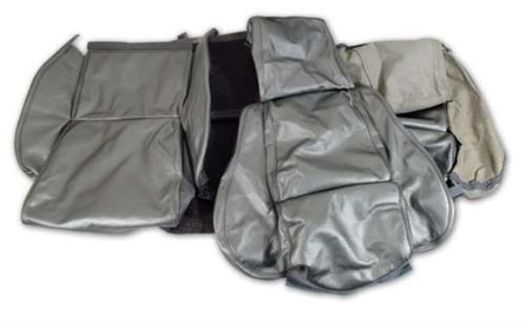 Leather Seat Covers. Gray Standard 84-87
