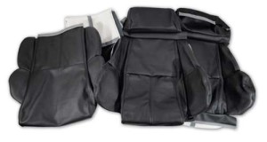 Leather Seat Covers. Black Standard 89-92