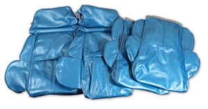 Leather Seat Covers. Blue Standard 89