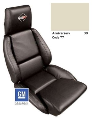 Embroidered Leather Seat Covers. 35Th Anniversary Sport 88