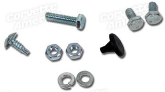 License Bracket Bolt Set. 427 Automatic W/Air Conditioning 66-67