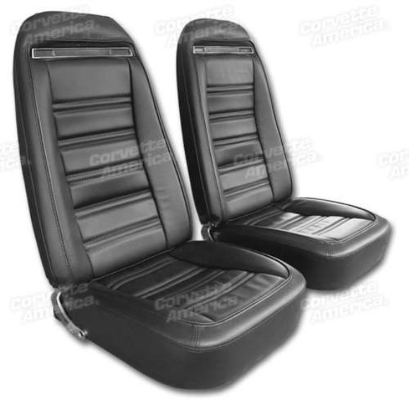 Leather Like Seat Covers. Black 72-74