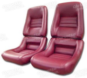 Mounted Leather Seat Covers. Red 100%-Leather 4--Bolster 82