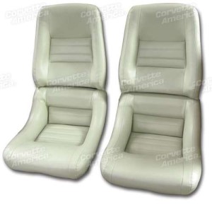 Mounted Leather Like Seat Covers. Oyster 4--Bolster 79-80