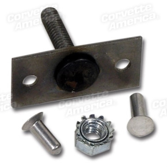 Bolt Plate, Nut & Rivet Set. W/Air Conditioning 63-67