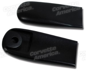 Shoulder Harness End Covers. Black 66-67
