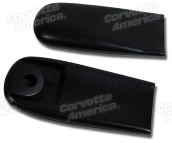Shoulder Harness End Covers. Black 66-67
