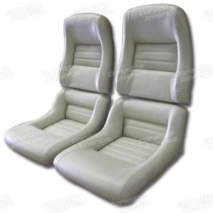 Mounted Leather Like Seat Covers. Oyster 2--Bolster 79-80