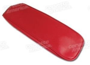 Center Armrest Cover. Red Vinyl 63-64