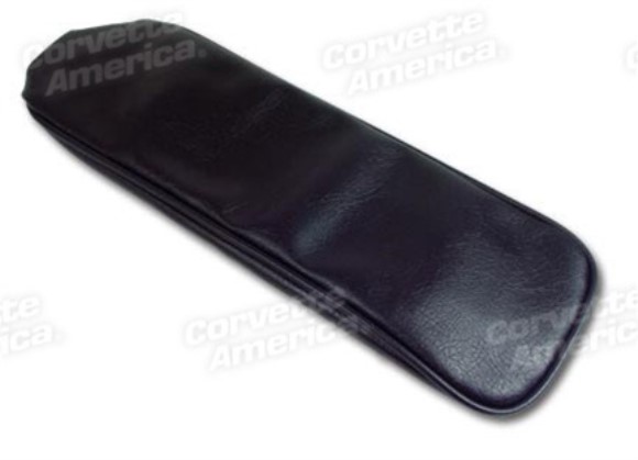 Center Armrest Cover. Dark Blue Vinyl 63-64