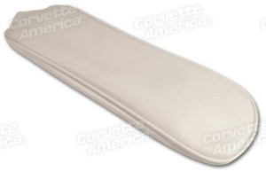 Center Armrest Cover. White Vinyl 64