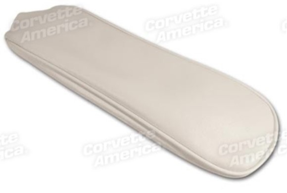 Center Armrest Cover. White Vinyl 64