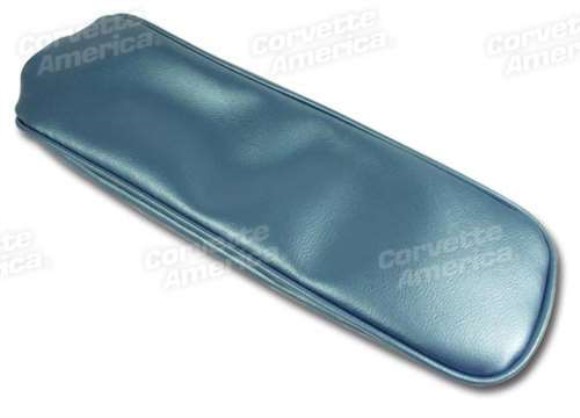 Center Armrest Cover. Bright Blue Vinyl 65-66