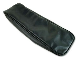 Center Armrest Cover. Green Leather 65-66