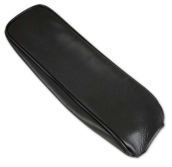 Center Armrest Cover. Black Leather 63-66