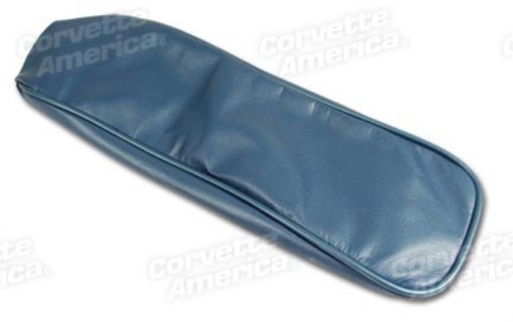 Center Armrest Cover. Bright Blue Leather 65-66