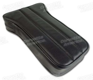 Center Armrest. Black Leather 68