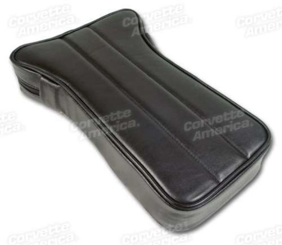 Center Armrest. Black Leather 69-71
