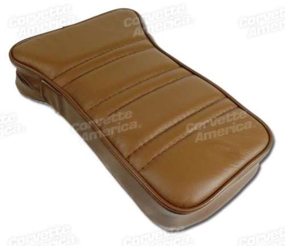 Center Armrest. Dark Saddle Leather 73
