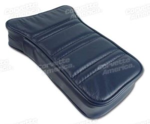 Center Armrest. Dark Blue Leather 73-75
