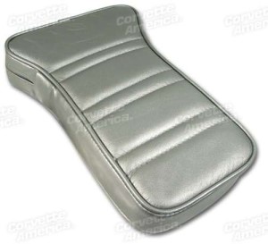 Center Armrest. Silver Leather 74-75