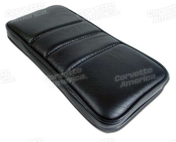 Center Armrest. Black Leather 84-89