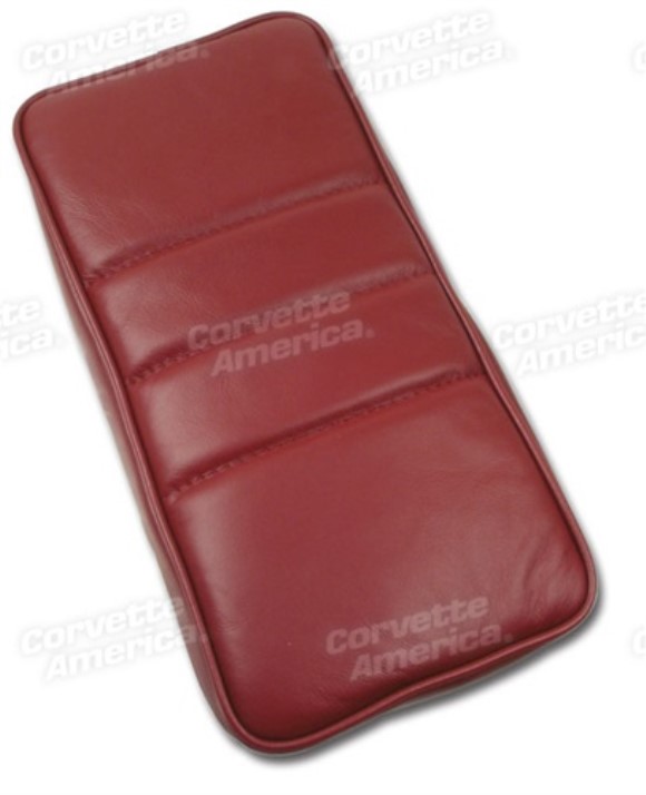 Center Armrest. Red Leather 84-85