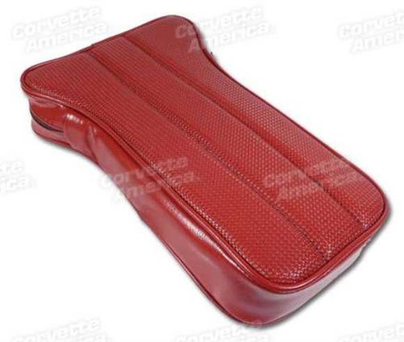 Center Armrest. Dark Orange Vinyl 68