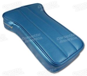Center Armrest. Bright Blue Vinyl 69-70
