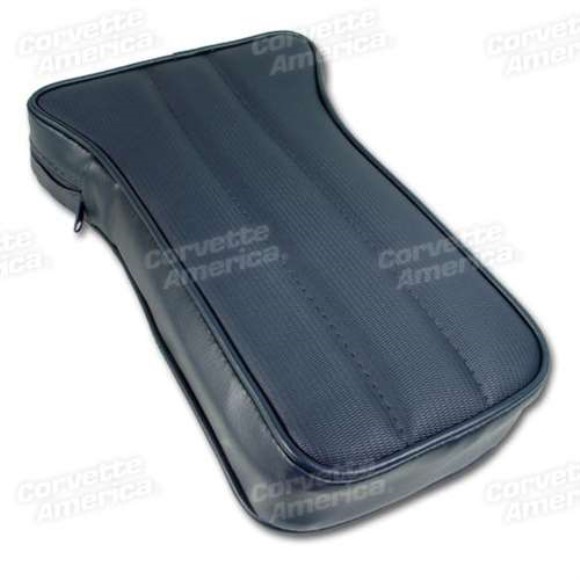 Center Armrest. Dark Blue Vinyl 73-75